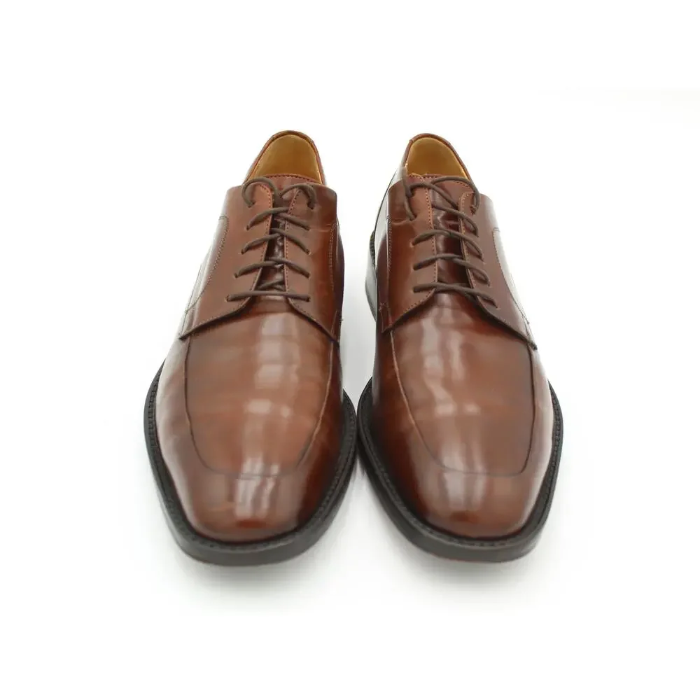 Cole Haan Mens Size 10 Brown Leather Derby Dress Shoes Italy Luxury